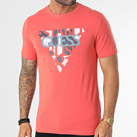Guess - Camiseta M3RI12-J1314 Naranja Coral